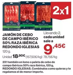 Redondo Iglesias - Jamón De Cebo De Campo Ibérico 50% Raza Ibérica