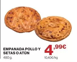 Empanada Pollo Y Setas O Atun