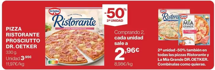 Dr Oetker - Pizza Ristorante Prosciutto