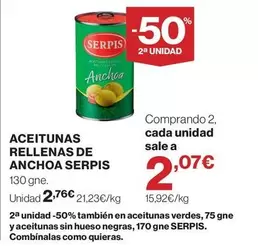 Serpis - Aceitunas Rellenas De Anchoa