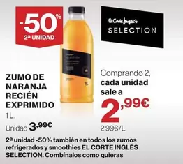 El Corte Inglés - Zumo De Naranja Recien Exprimido