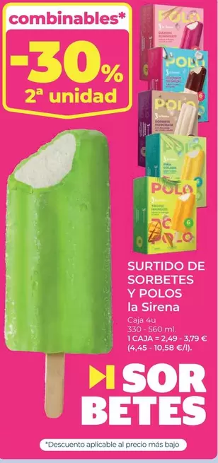 La Sirena - Surtido De Sorbetes Y Polvo