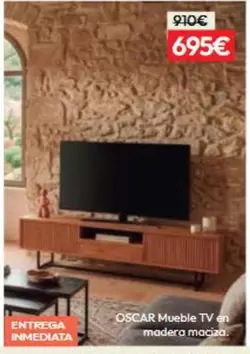  OSCAR Mueble TV En Madera Maciza