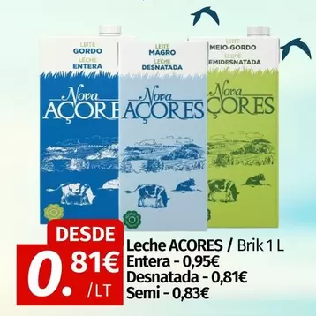 Nova Acores - Leche Desnatada