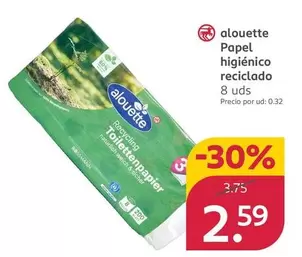 Alouette - Papel Higiénico Reciclado