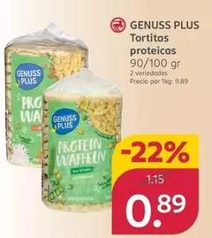Genuss Plus - Tortitas Proteicas