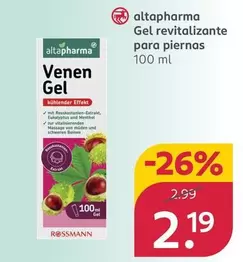 Altapharma  - Gel Revitalizante Para Piernas