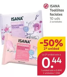 Isana - Toallitas Faciales