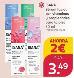 Isana - Serum Facial Con Vitaminas Y Propiedades Para La Piel