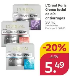 L'Oréal - Paris Crema Facial De Dia Antiarrugas