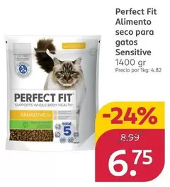 Perfect Fit - Filetes De Alimentos Seco Para Gatos Sensitive