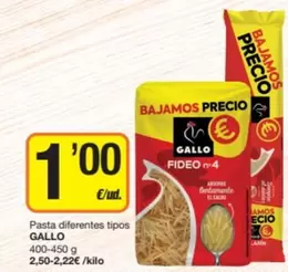 Gallo - Pasta Diferentes Tipos
