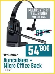Energy - Auriculares + Micro Office Back