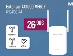Mercusys - Extensor Ax1500 Me60x
