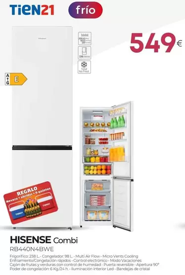 Hisense - Combi RB440N4BWE