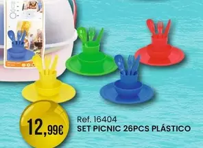 Set Picnic 26pcs Plástico