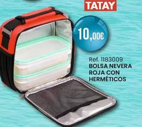 Tatay - Bolsa Nevera Roja Con Hermeticos