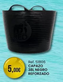 Capazo 38l Negro Reforzado