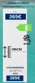Hyundai - Combi No Frost HCB18560NEW02