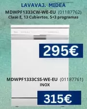 Midea - Lavavaj MDWPF1333CW-WE-EU
