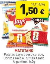 Matutano - Patatas Lay's Queso Curado, Doritos Taco O Ruffles Asado Argentino
