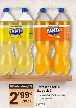 fanta - Refresco 2l Pack-2
