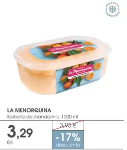 La Menorquina - Sorbete De Mandarina