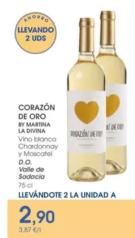 Horno de Oro - Vino Blanco Chardonnay Y Moscatel D.o. Valle De Sabacia