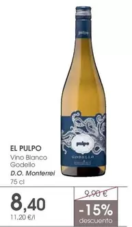 El Rey Pulpo - Vino Blanco Godello D.o. Monterrei