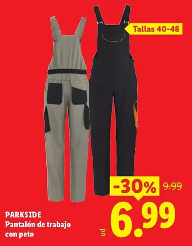 Parkside - Pantalón De Trabajo Con Peto