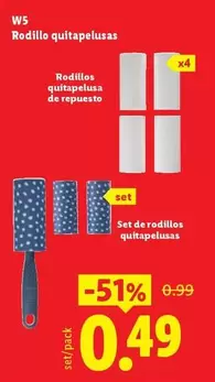 W5 - Rodillo Quitapelusas