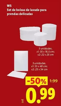 W5 - Set De Bolsas De Lavado Para Prendas Delicadas