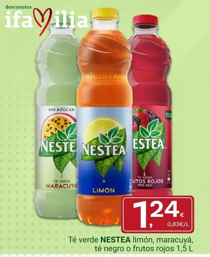 Nestea - Té Verde Limón, Maracuya, Té Negro O Frutos Rojos