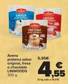 Linwoods - Avena Proteica Sabor Original Fresa O Chocolate