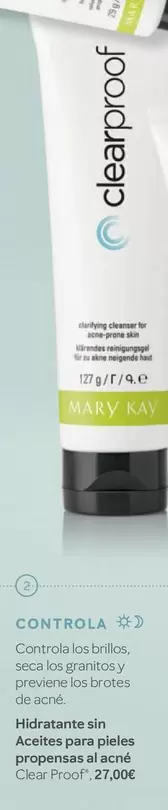 Mary Kay - Clear Proof Hidratante Sin Aceites Para Pieles Propensas Al Acné