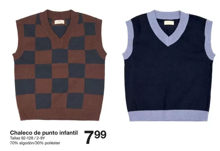 Chaleco De Punto Infantil