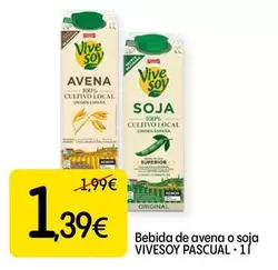 Pascual - Bebida De Avena O Soja Vivesoy