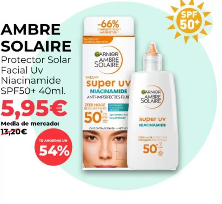 Solar - Protector Facial Uv Niacinamide Spf50+ 40ml