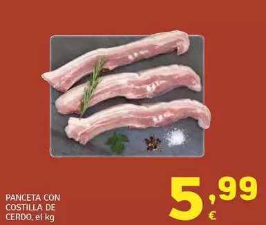 Panceta Con Costilla De Cerdo