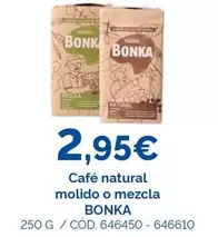 Bonka - Café Natural Molido O Mezcla