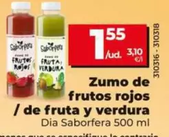 Dia Saborfera - Zumo De Frutos Rojos/ De Fruta Y Verdura