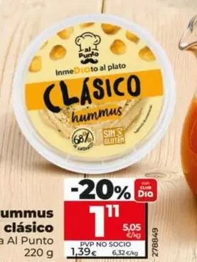 Dia Al Punto - Hummus Clásico