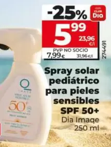 Dia Imaqe - Spray Solar Pediátrico Para Pieles Sensibles Spf 50+ 