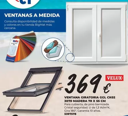 Ventana Giratoria Madera