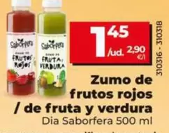 Dia Saborfera - Zumo De Frutos Rojos/De Fruta Y Verdura 