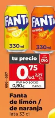 Fanta De Limón/De Naranja