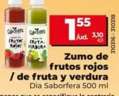 Dia Saborfera - Zumo De Frutos Rojos/De Fruta Y Verdura 