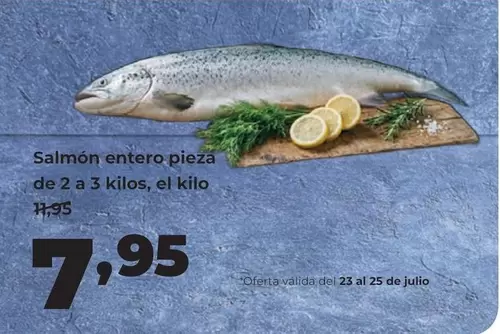 Salmón Entero Pieza De 2 A 3 Kilos