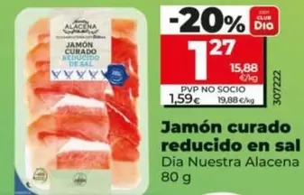 Dia Nuestra Alacena - Jamón Curado Reducido En Sal