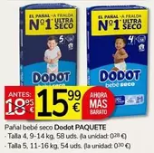 Dodot - Pañal Bebé Seco 